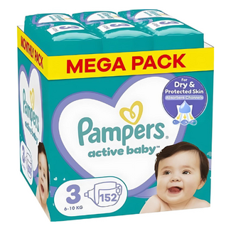Pampers Pampers - Active Baby Dry - Maat 3 - Megapack - 152 stuks - 6/10KG