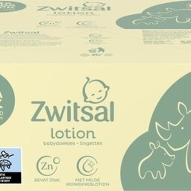 Zwitsal - Billendoekjes Lotion - Alcoholvrij - 3120 Babydoekjes - 48 x 65 - Mega Voordeelbox
