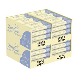 Zwitsal Zwitsal - Billendoekjes-  Water & Care met Zwitsalgeur - 2496 babydoekjes - 48 x 52 stuks