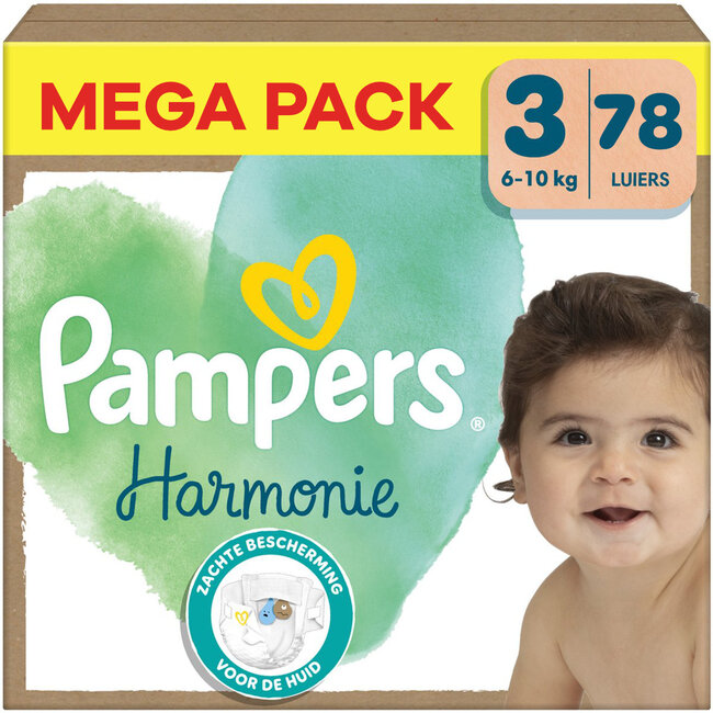 Pampers - Harmonie - Maat 3 - Mega Pack - 78 stuks - 6/10 KG