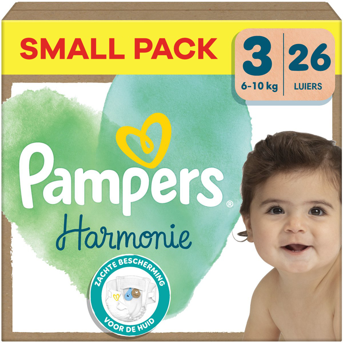 Pampers  Harmonie - Maat 3 - Small Pack - 26 stuks - 6/10 KG