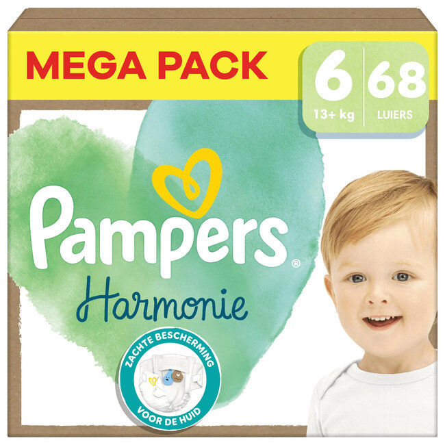 Pampers - Harmonie - Maat 6 - Mega Pack - 68 stuks - 13+KG
