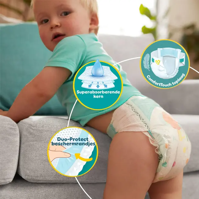 Pampers - Baby Dry - Maat 5+ - Mega Pack - 72 Stuks - 12-17 kg