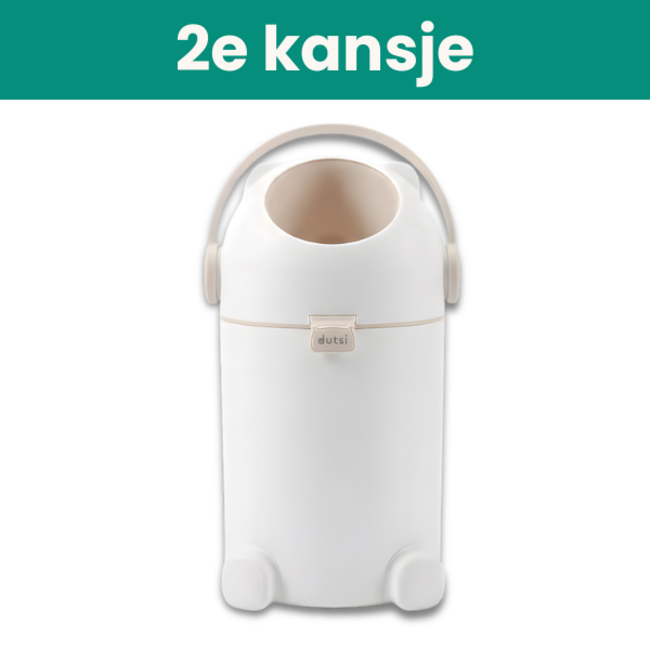 Dutsi - Luieremmer PLUS – Tweede Kansje – 100% Geurvrij & Extra Stabiel – 10L – Beige/Taupe