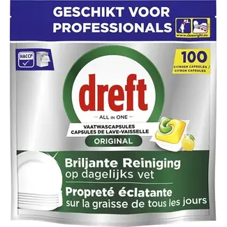 Dreft Dreft - Original - All in One - Vaatwastabletten - Citroen - 100 stuks