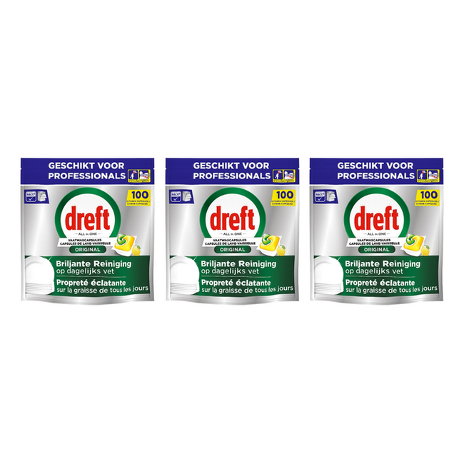 Dreft Dreft - Original - All in One - Vaatwastabletten - Citroen - 300 stuks