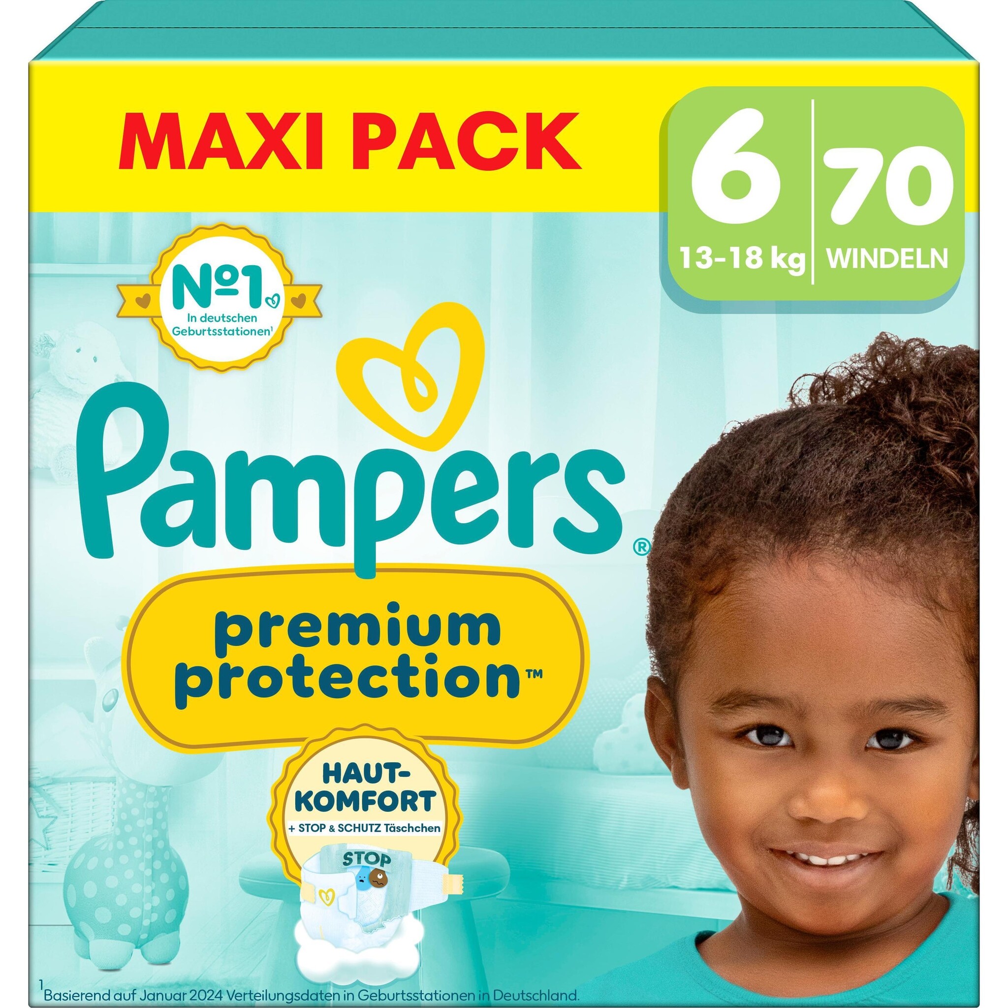 Pampers  Premium Protection - Maat 6 - Mega Pack - 70 luiers - 13/18KG