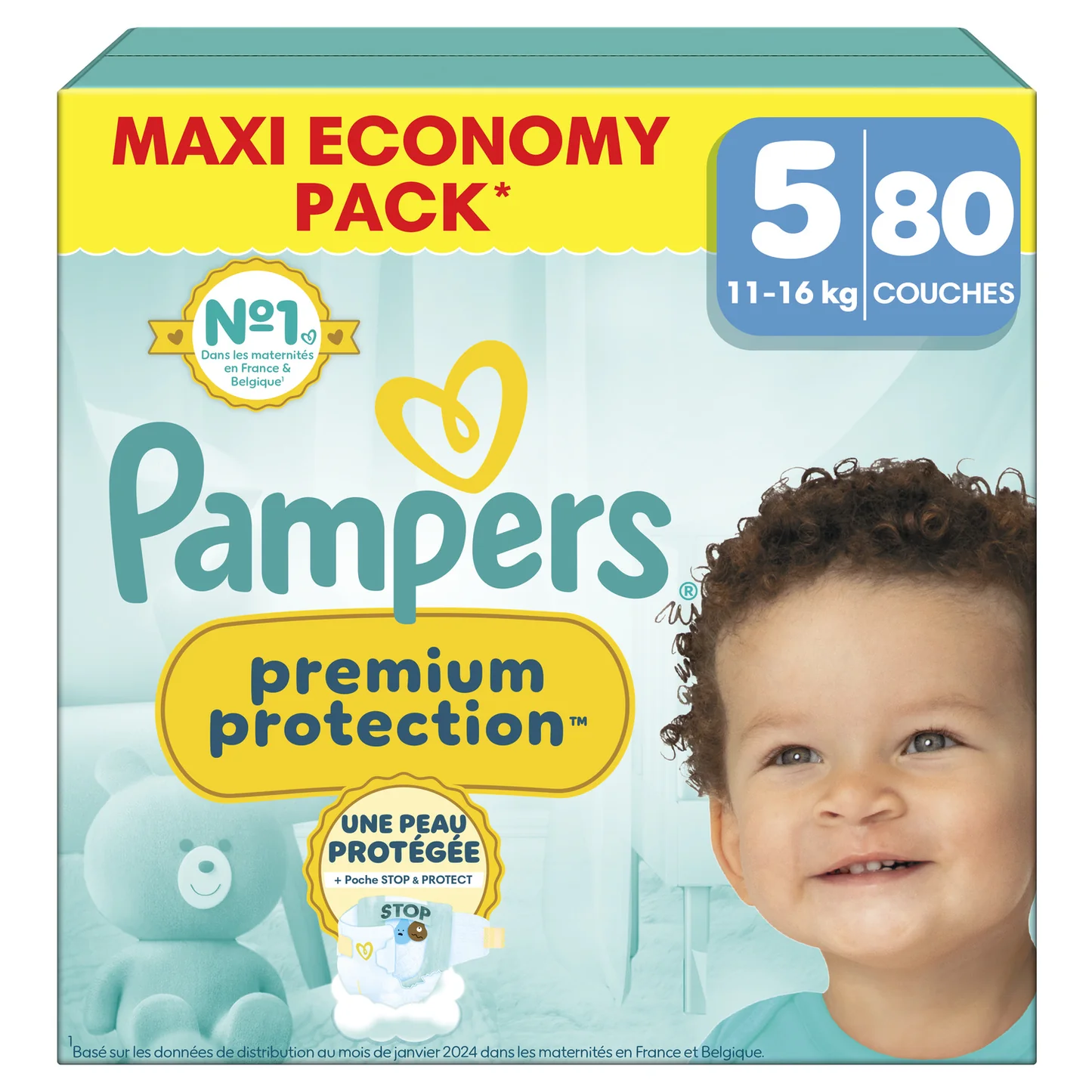 Pampers  Premium Protection - Maat 5 - Mega Pack - 80 luiers - 11/16 KG