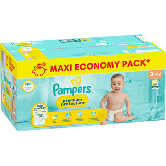 Pampers - Premium Protection - Maat 3 - Mega Pack - 112 luiers - 6/10 KG