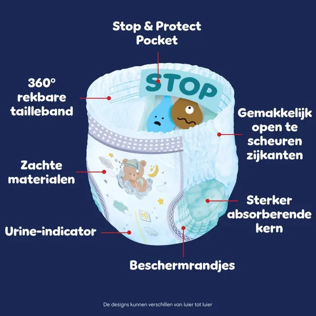 Pampers - Night Pants - Maat 7 - Mega Pack - 68 luierbroekjes