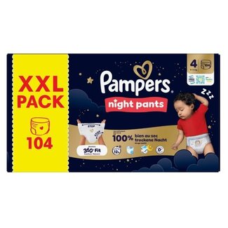 Pampers Pampers - Night Pants - Maat 4 - Mega Pack - 104 luierbroekjes