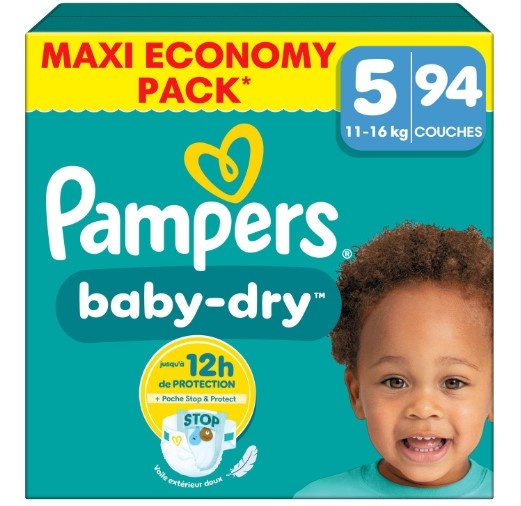 Pampers  Baby Dry - Maat 5 - Maandbox - 94 Stuks - 11/16 KG