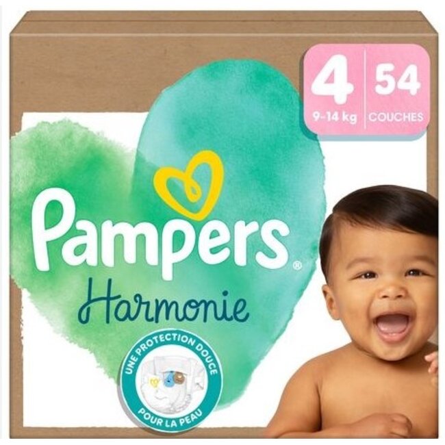 Pampers - Harmonie - Maat 4 - Mega Pack - 54 stuks - 9/14KG
