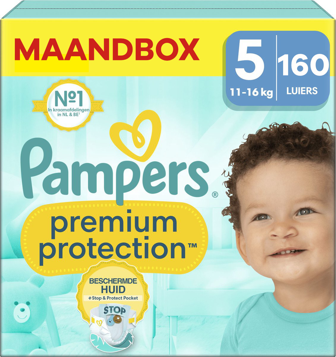 Pampers  Premium Protection - Maat 5 - Maandbox - 160 luiers - 11/16 KG