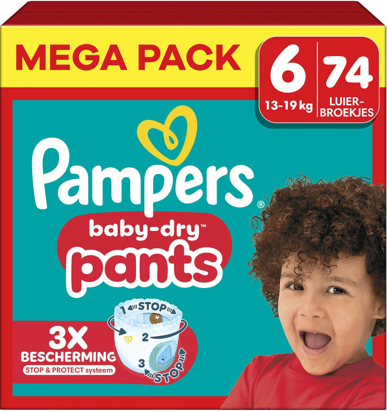 Pampers  Baby Dry Pants - Maat 6 - Mega Pack - 74 stuks - 14/19 KG