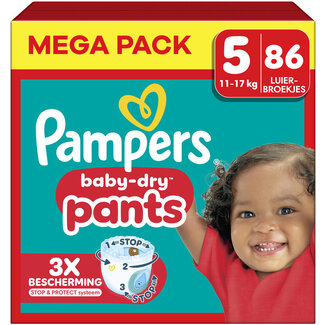 Pampers Pampers - Baby Dry Pants - Maat 5 - Mega Pack - 86 stuks - 12/17KG