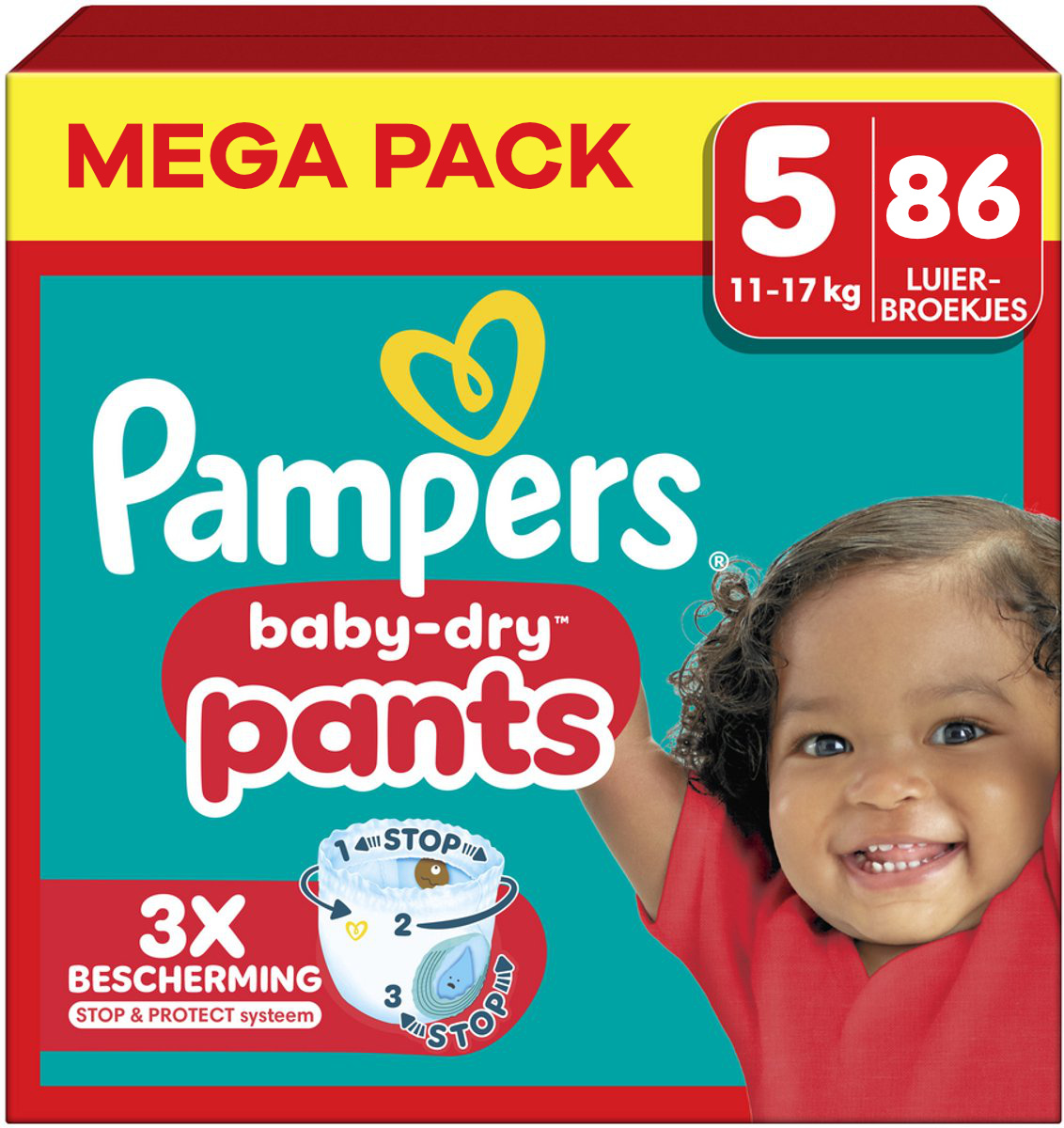 Pampers  Baby Dry Pants - Maat 5 - Mega Pack - 86 stuks - 12/17KG