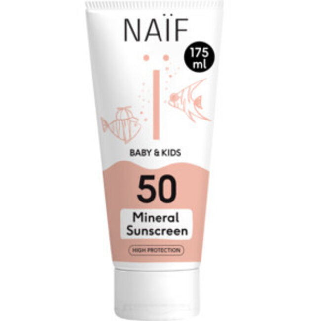 NAÏF Care B.V. Naïf - Baby & Kids – Minerale Zonnebrandcrème - SPF 50 - 175ML