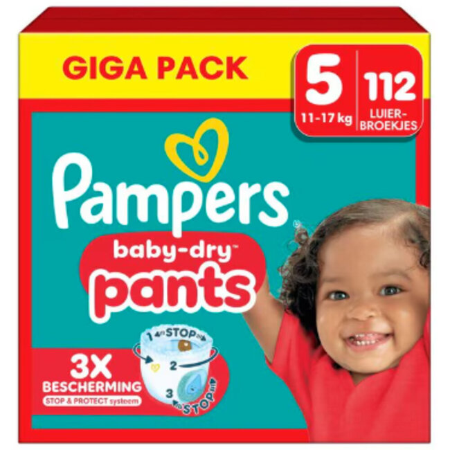 Pampers - Baby Dry Pants - Maat 5 - Mega Pack - 112 stuks - 12/17KG