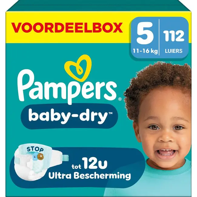 Pampers - Baby Dry - Maat 5 - Megapack - 112 Stuks - 11/16 KG