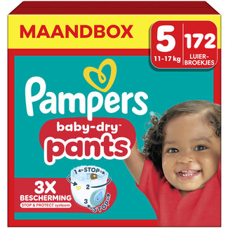 Pampers Pampers - Baby Dry Pants - Maat 5 - Maandbox - 172 stuks - 11/16 KG