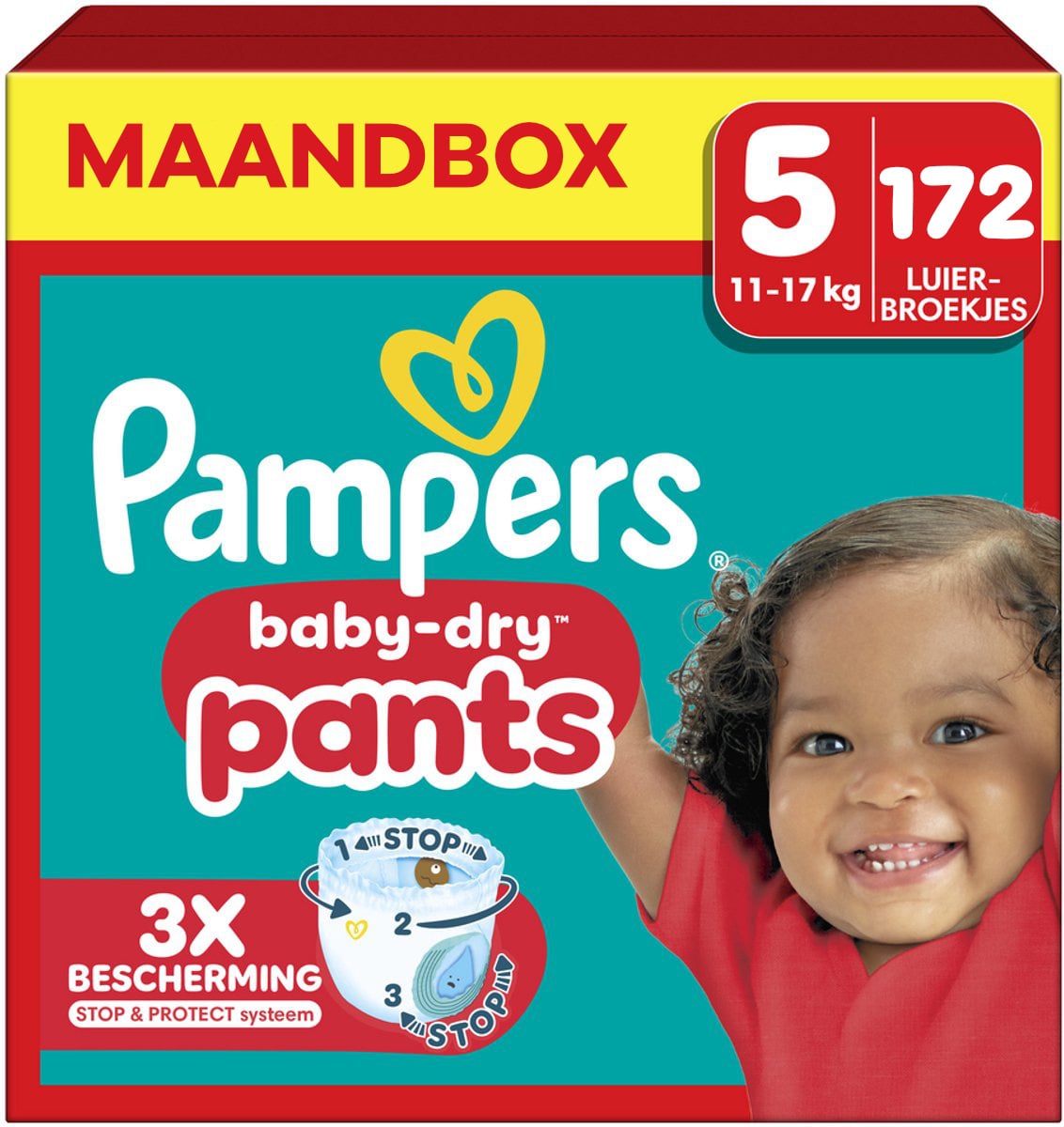 Pampers  Baby Dry Pants - Maat 5 - Maandbox - 172 stuks - 11/16 KG