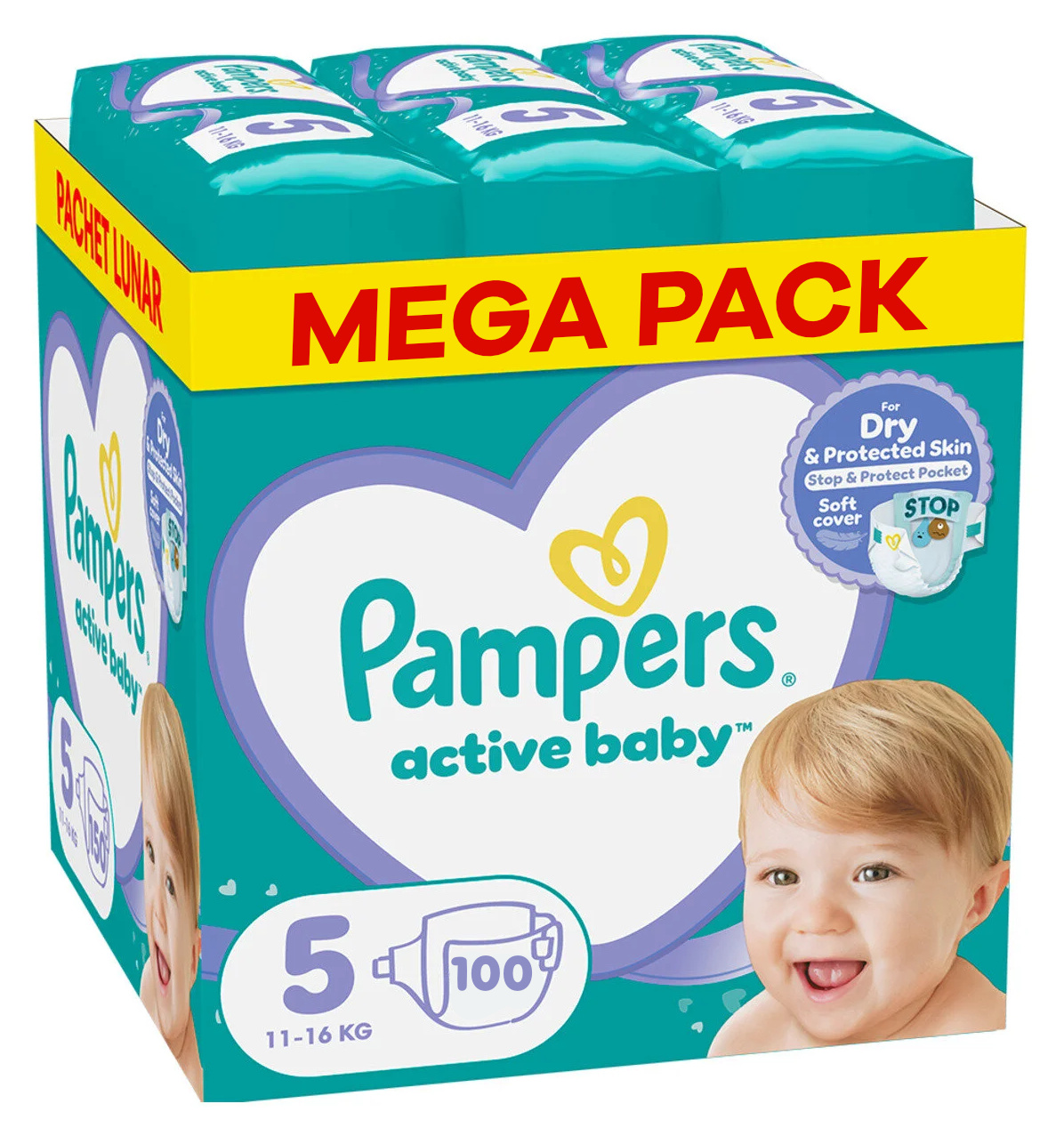 Pampers  Baby Dry - Maat 5 - Mega Pack - 100 stuks - 11/16 KG