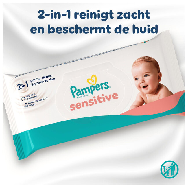 Pampers - Sensitive - Billendoekjes - 3600 doekjes - 45 x 80