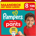 Pampers Pampers - Baby Dry Pants - Maat 8 - Maandbox - 136 stuks - 17+ KG