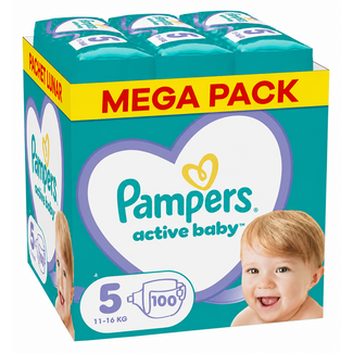 Pampers Pampers - Baby Dry - Maat 5 - Mega Pack - 100 stuks - 11/16 KG