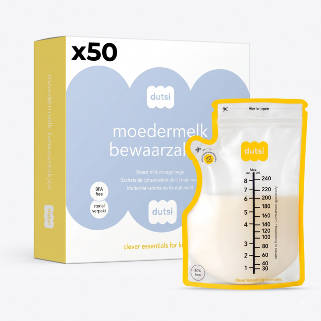 Dutsi - Moedermelk bewaarzakjes 50 pack - 240 ml