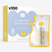 Dutsi Dutsi - Moedermelk bewaarzakjes 100 pack - 240 ml