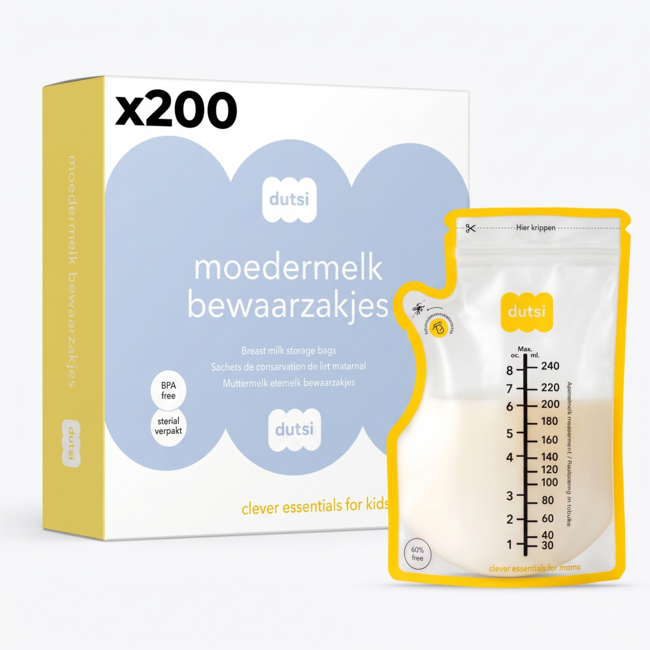 Dutsi Dutsi - Moedermelk bewaarzakjes 200 pack - 240 ml