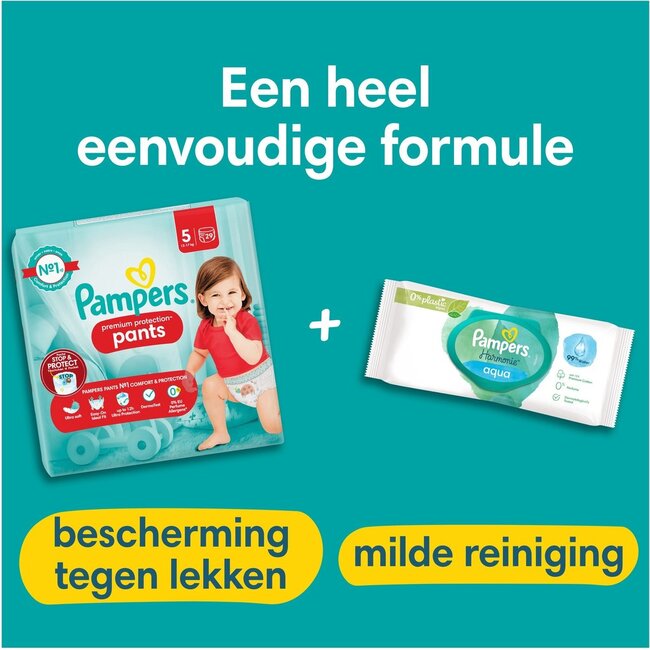 Pampers - Premium Protection Pants - Maat 6 - Mega Pack - 62 stuks - 15+ KG