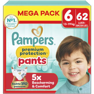 Pampers Pampers - Premium Protection Pants - Maat 6 - Mega Pack - 62 stuks - 15+ KG