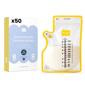 Dutsi Dutsi - Moedermelk bewaarzakjes 50 pack - 240 ml
