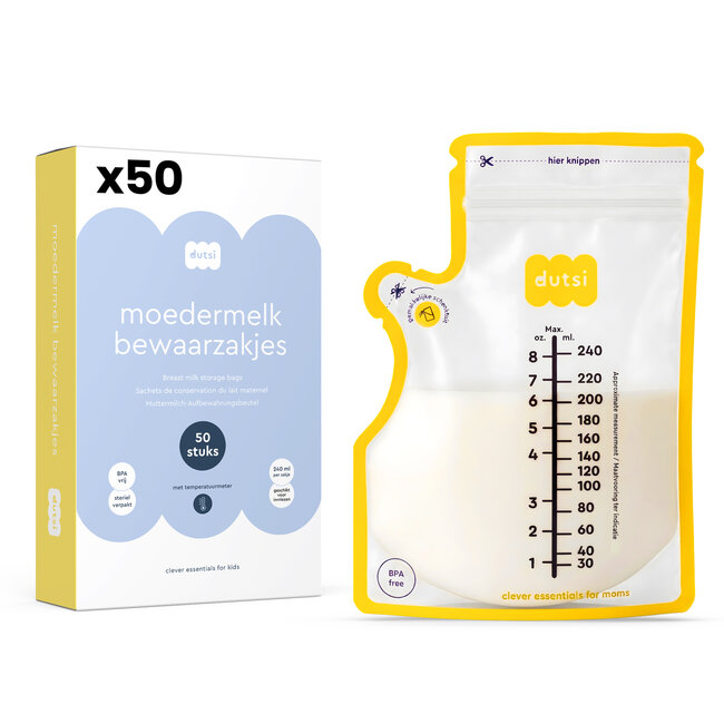 Dutsi Dutsi - Moedermelk bewaarzakjes 50 pack - 240 ml