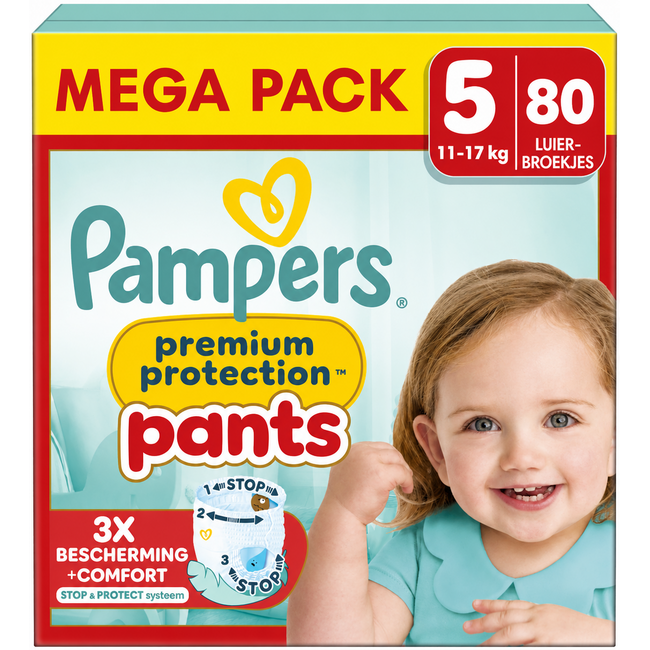 Pampers Pampers - Premium Protection Pants - Maat 5 - Mega Pack - 80 stuks - 11/17 KG