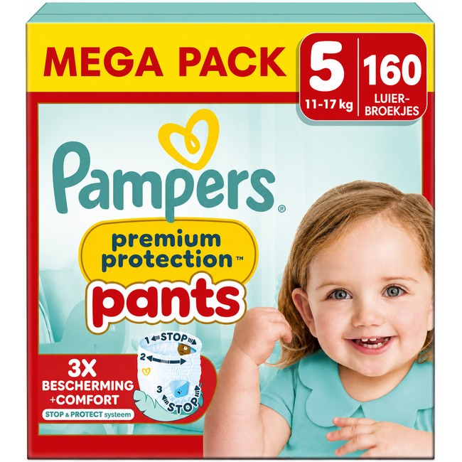 Pampers - Premium Protection Pants - Maat 5 - Maandbox - 160 stuks - 11/17 KG
