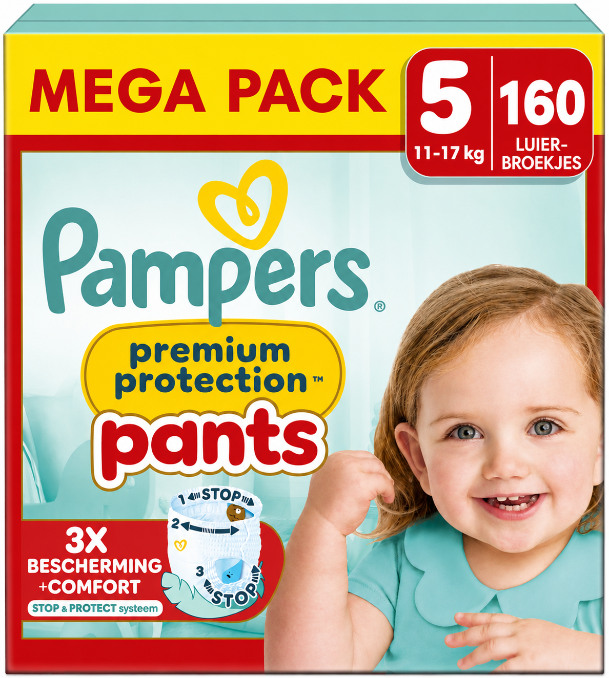 Pampers  Premium Protection Pants - Maat 5 - Maandbox - 160 stuks - 11/17 KG