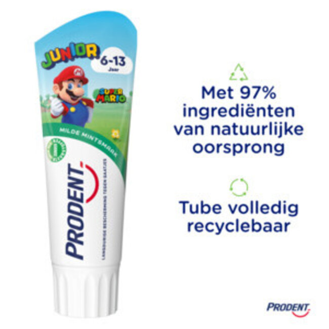 Prodent - Junior - Tandpasta - Super Mario - 6/13 jaar - 75ml