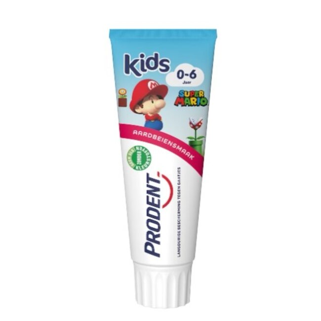 Prodent Prodent - Junior - Tandpasta - Aardbeiensmaak - Super Mario - 0/6 jaar - 75ml