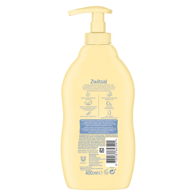 Zwitsal - Zeepvrije Wascreme - 400 ML
