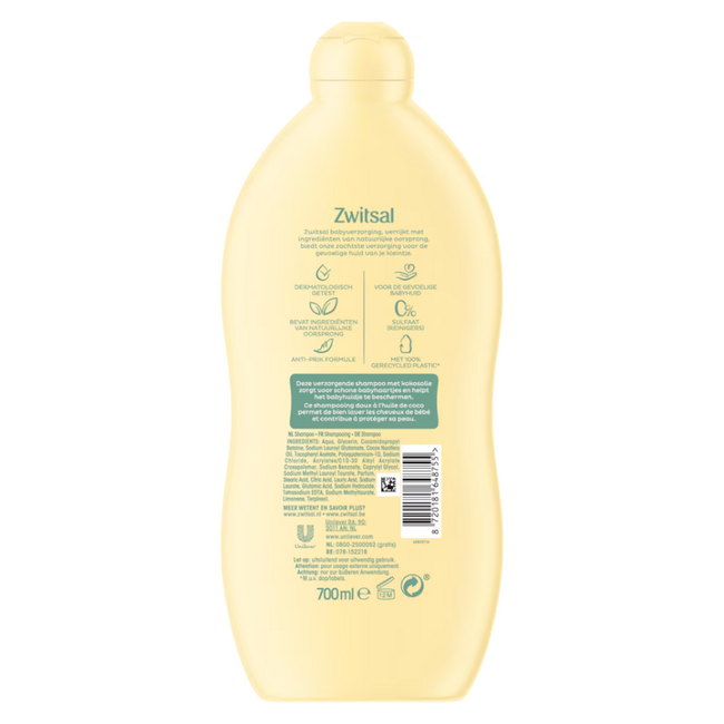 Zwitsal - Shampoo - 3 x 700 ml - Voordeelpack