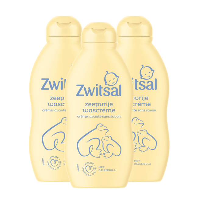 Zwitsal Zwitsal - Zeepvrije Wascreme - 3 x 200ml - Voordeelpack