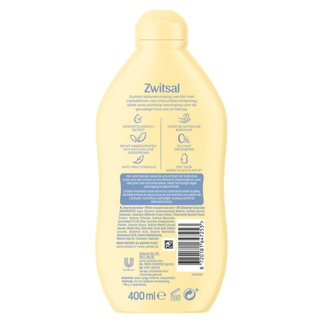Zwitsal - Zeepvrij Schuimbad - 400 ml