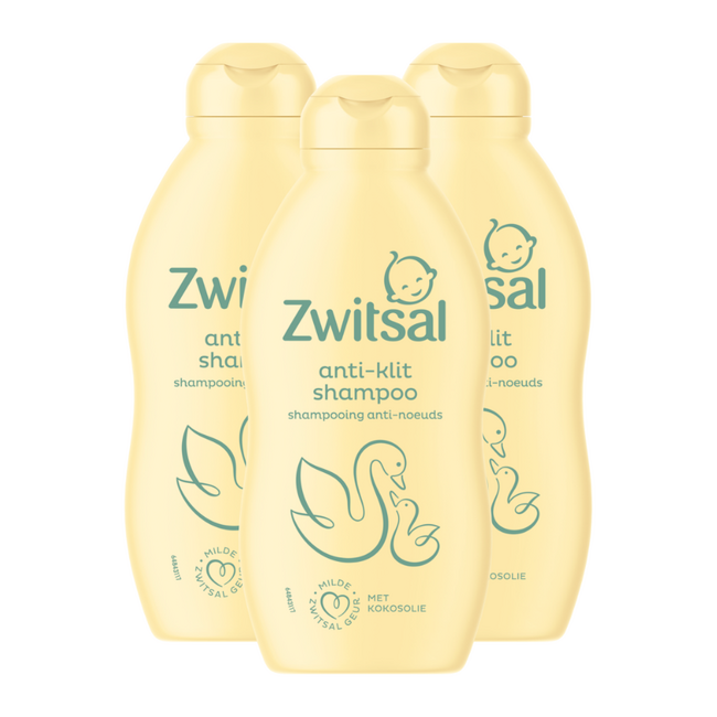 Zwitsal Zwitsal - Anti Klit Shampoo - 3 x 200ml - Voordeelpack