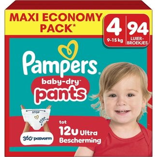 Pampers Pampers - Baby Dry Pants - Maat 4 - Mega Pack - 94 stuks - 9/15KG