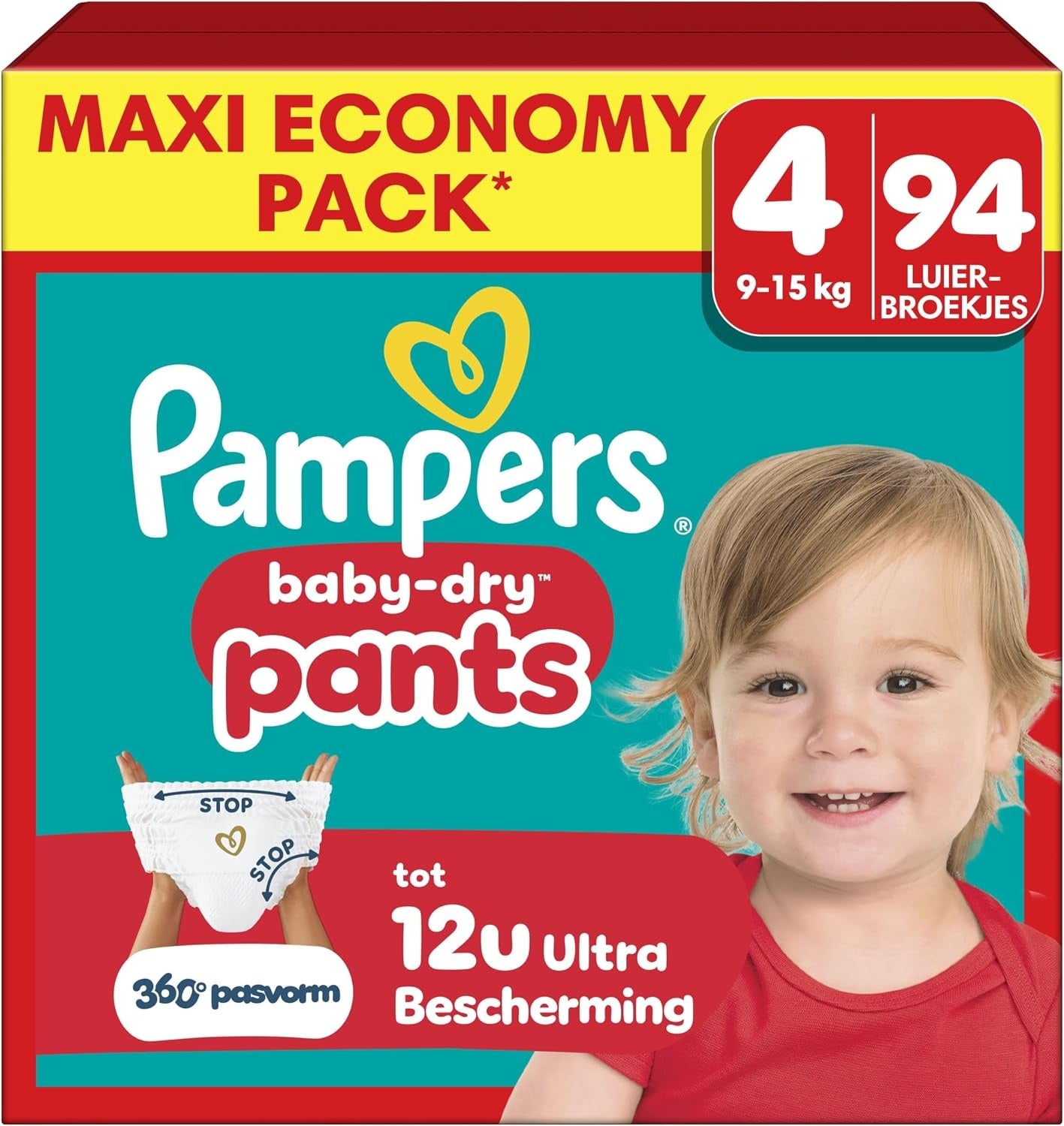Pampers  Baby Dry Pants - Maat 4 - Mega Pack - 94 stuks - 9/15KG