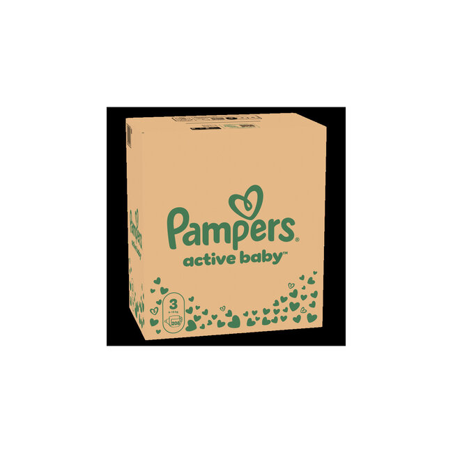 Pampers - Active Baby  - Maat 3 - Maandbox - 208 stuks - 6/10KG